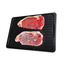 Andrew James Defrost Tray Thaw Board Plate | Up to 5 Times Faster Defrosting for Meat and Frozen Foods | No Electricity Required (with Drip Tray)