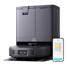 eufy X10 Pro Omni Robot Vacuum Cleaner with Dual Mop, All-in-One Station, 8,000Pa Powerful Suction, AI Obstacle Avoidance, Auto Mop Washing/Air-Dryin