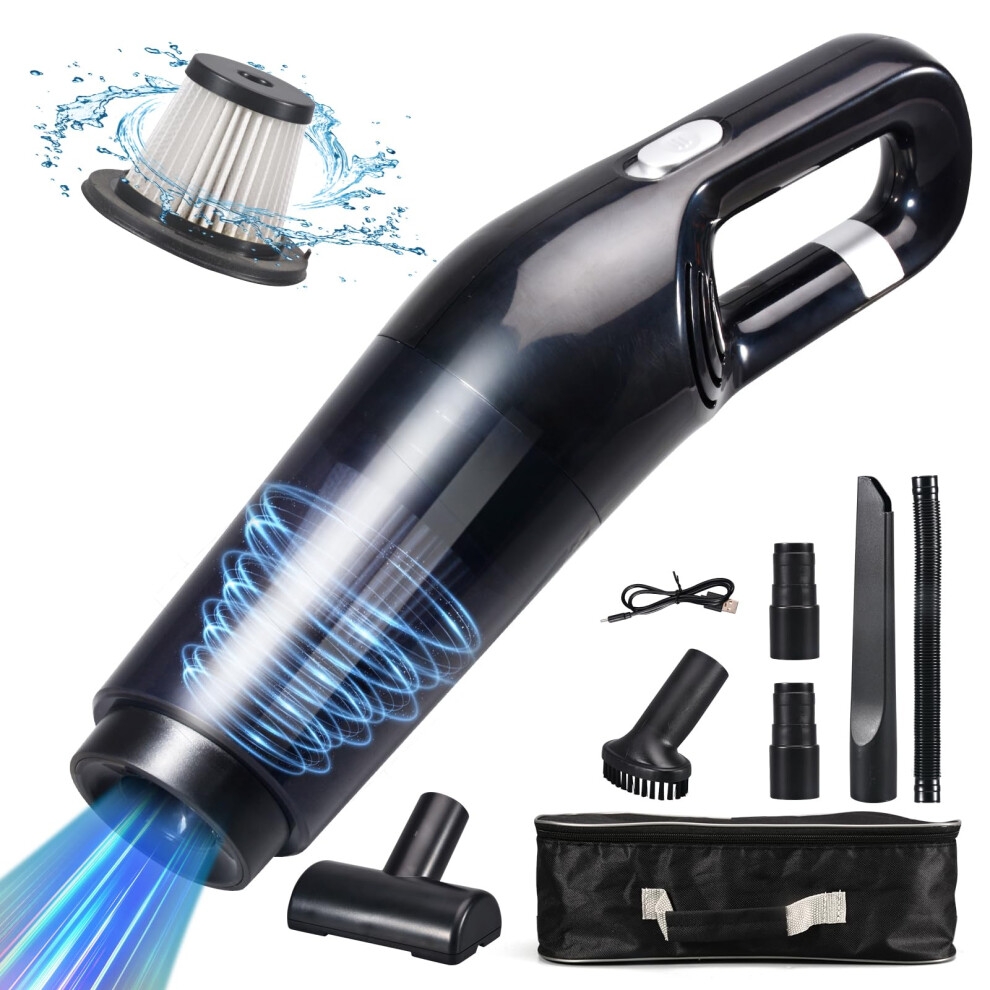 Grixz Handheld Vacuum Cleaner, 10000Pa Powerful Car Vacuum Cleaner, Mini Lightweight Vacuum Cordless, Rechargeable Portable For Home, Car, Office 34761830