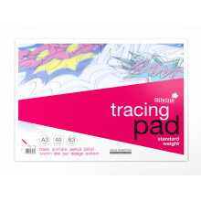 Silvine A3 Everyday Tracing Pad. 40 Sheets of Quality Lightweight Tracing Paper (63gsm) Ref A3T