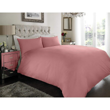 SLEEPDOVE LUXURY EGYPTIAN COTTON 200 COUNT BEDDING SETS DUVET COVER SET (QUILT COVER WITH PILLOW CASES (Double, Baby Pink)