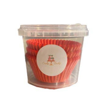 Cake N Bake Cupcake Muffin Baking Cases (Red, 75)