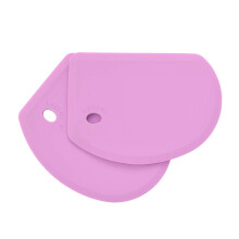 Lazymi Flexible Silicone Dough Scraper Cutter, Large (15.210.9CM) Heat-Resistant Pastry Scrapers Nonstick, Food Grade Bowl Scraper Bench Spatula for