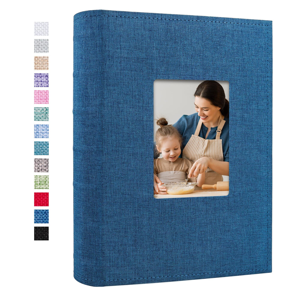 Vienrose Photo Albums 6X4 (15X10 Cm) 300 Pockets Linen Cover With Memo Spaces Photobook Large Capacity Pictures Album Memory Book For Wedding, Family