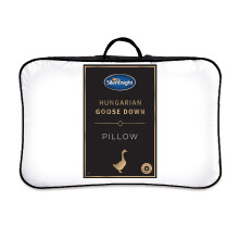 Silentnight Hungarian Goose Down Pillows 2 Pack - Hotel Quality Luxury Goose Feather and Down Pillows with Pure Cotton Cover Ideal for Front and Back