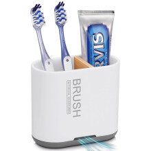 PARKMANI Electric Toothbrush Holders for Bathrooms, Toothbrush and Toothpaste Holder, Detachable Bathroom Toothbrush Caddy With Drainage for Family,