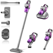 Cordless Vacuum Cleaner 15000pa, 4-in-1 Upright Handheld Stick Vacuum & Mattress Vacuum Cleaner with UV Light, Lightweight Hoover Vacuum, Rechargeabl