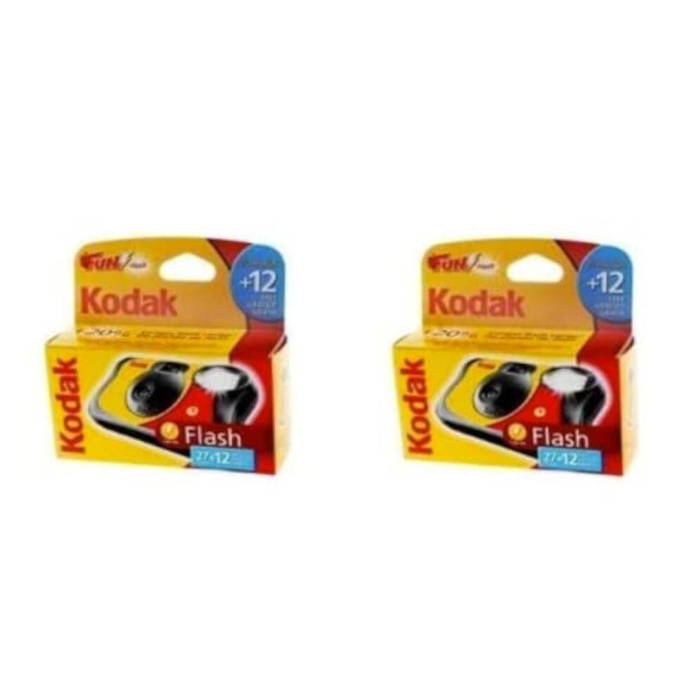 Kodak Disposable Flash Cameras - 39 Exposures - Pack Of 2