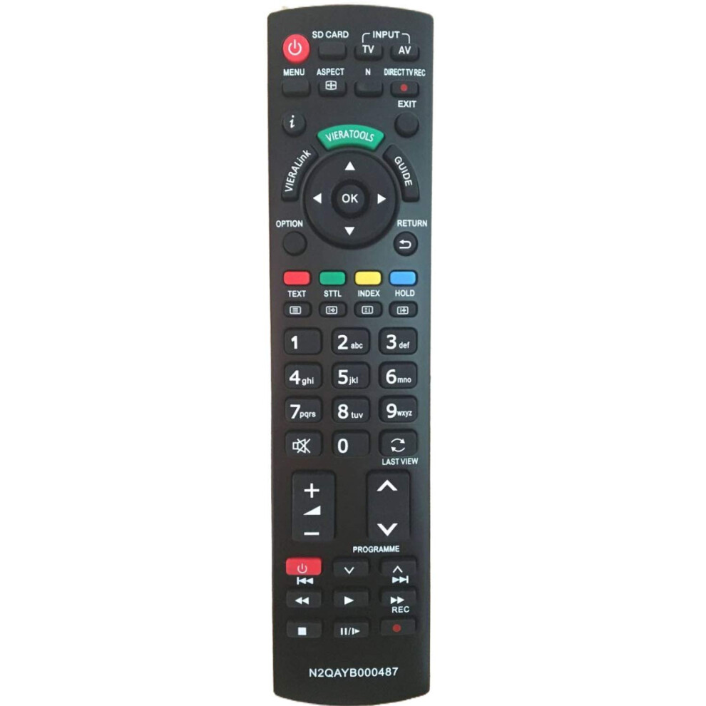 Photos - Remote control Replacement for panasonic tv remote n2qayb000487 for tv  panasonic compatible Universal for Panasonic TV Remot