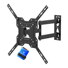 GRIFEMA GB1004 Swivel TV Wall Bracket for 26-55 inch, up to 30KG, Tilt Extendable TV Wall Mount for Flat & Curved Screen, Max Vesa 400X400MM