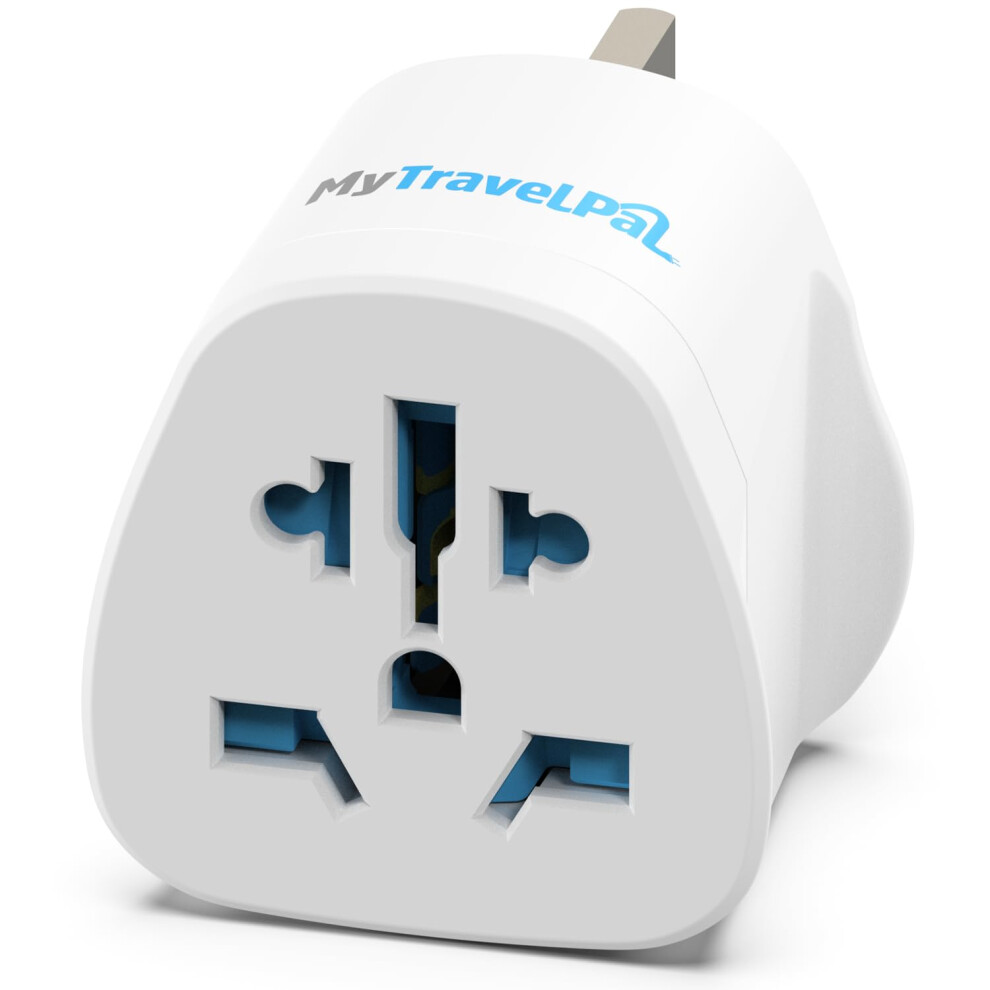 World To Uk Plug Adapter | Mytravelpal Universal Travel Adaptor With 10A Fuse | Uk Safety Standards | Accepts Us, Europe, Australia, China Plugs For 88407081