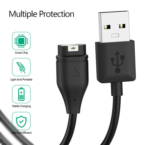 AWINNER Compatible for Garmin Watch Charger Cable (2 Pack) 2