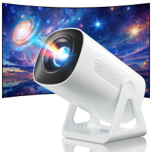 [2025 Upgraded & Android 11.0] Mini Projector with WiFi and Bluetooth, 4K 1080P Support Portable Projector, 270Adjustable Stand Home Theater Star Pr