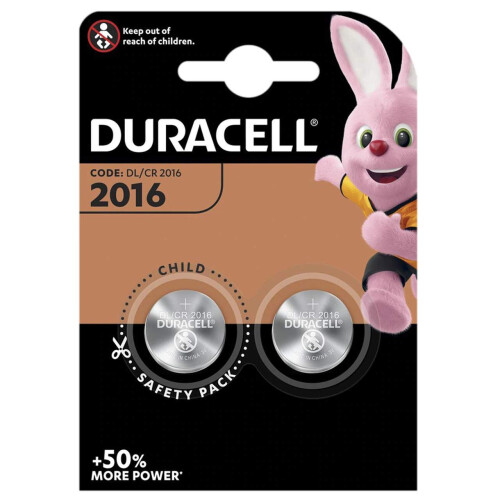Duracell 2 DURACELL 2016 Lithium Batteries CR2016 DL2016 ECR2016