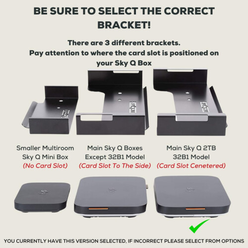 Dynas Sky Q Box Wall Mount (32B1 Model Only) 1
