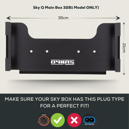 Dynas Sky Q Box Wall Mount (32B1 Model Only) 2