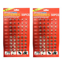 Assorted Mixed Alkaline Button Cell Batteries AG1/LR621 | AG3/LR41 | AG4/LR66 | AG10/LR54 | AG12/LR43 | AG13/LR44 Battery for Watches, Calculators, K