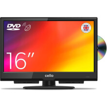 Cello 16 inch LED Made in the UK with Built-in DVD Freeview Freesat and Pitch Perfect Speakers Small screen for Kitchen Homes and Compact Spaces Main
