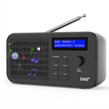 OiDiPi Portable DAB Radios, DAB+ FM Radio, Digital Radios, USB Rechargeable Battery Powered, Small Radio with LCD Display, 15 Hours Running Time, 40
