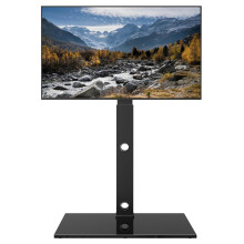 BONTEC TV Floor Stand for 30-70 inch LED LCD OLED Plasma Flat Curved TVs, Height Adjustable Tall TV Stand with Brackets up to 40kg, Max VESA 600x400m