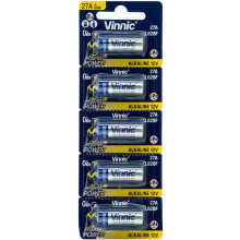 Vinnic Blister of 5 27A Alkaline 12V L828f L828f Batteries