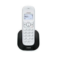 VTech CS1500 DECT Cordless Phone with Call Block, 1 Handset, Landline House Phones, White, Caller ID/Call Waiting, Redial, Handsfree, illuminated Dis