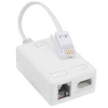 ADSL Filter Microfilter for Broadband/Phone, BT Plug to ADSL RJ11 Connector, Broadband Internet Microfilter Splitter for BT Sky Talktalk Landline Mod