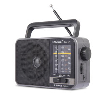 Portable Battery Radio - Retro AM/FM/SW Transistor Radio with 5W Speaker | USB-C & Battery Powered for Emergency, Camping & Home | Rechargeable | Eas