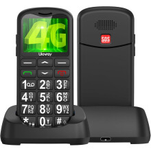 USHINING 4G Big Button Mobile Phone for Elderly, SIM Free Unlocked Senior Mobile Phone, Easy to Use Basic Mobile Phones with Type C Cable, Charging B