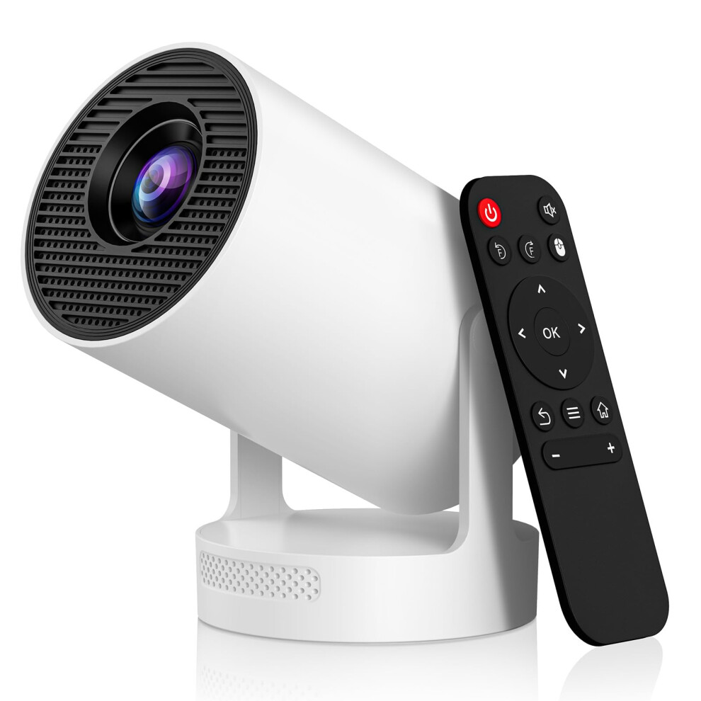 Osikem Mini Portable Projector With 4K Support, Bluetooth 5.4 Wifi6, 260 Ansi Android 11, 210 Rotation Auto Keystone Correction Projector 35"-130" 70427912