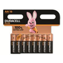 Duracell Plus AA 1.5V Battery (Pack of 16)