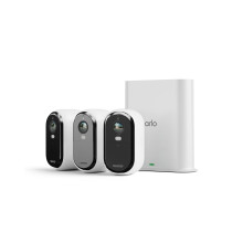 Arlo Essential 2 HD Video Security Camera Outdoor with SmartHub, Battery Operated Home Camera With Colour Night Vision, Light, Siren, 2 Way Audio & W