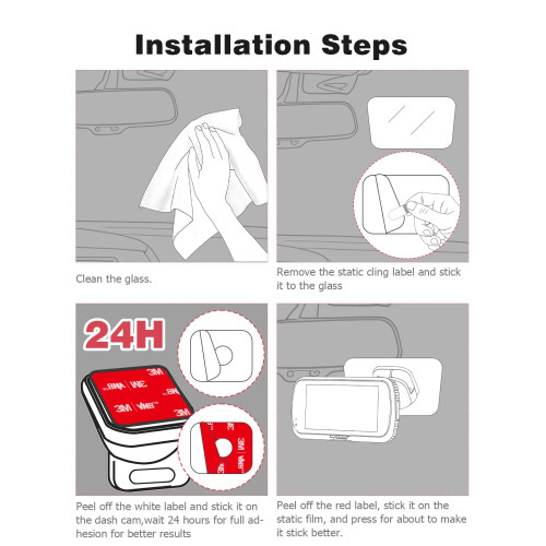 Sticky Adhesive Pads Compatible with Nextbase, Double-sided Windshield Dashcam Mounting Pad Compatible with Nextbase 1