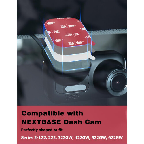 Sticky Adhesive Pads Compatible with Nextbase, Double-sided Windshield Dashcam Mounting Pad Compatible with Nextbase 2