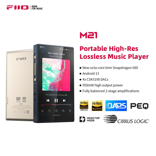 FiiO M21 Digital Audio Player (Titanium Gold) 1