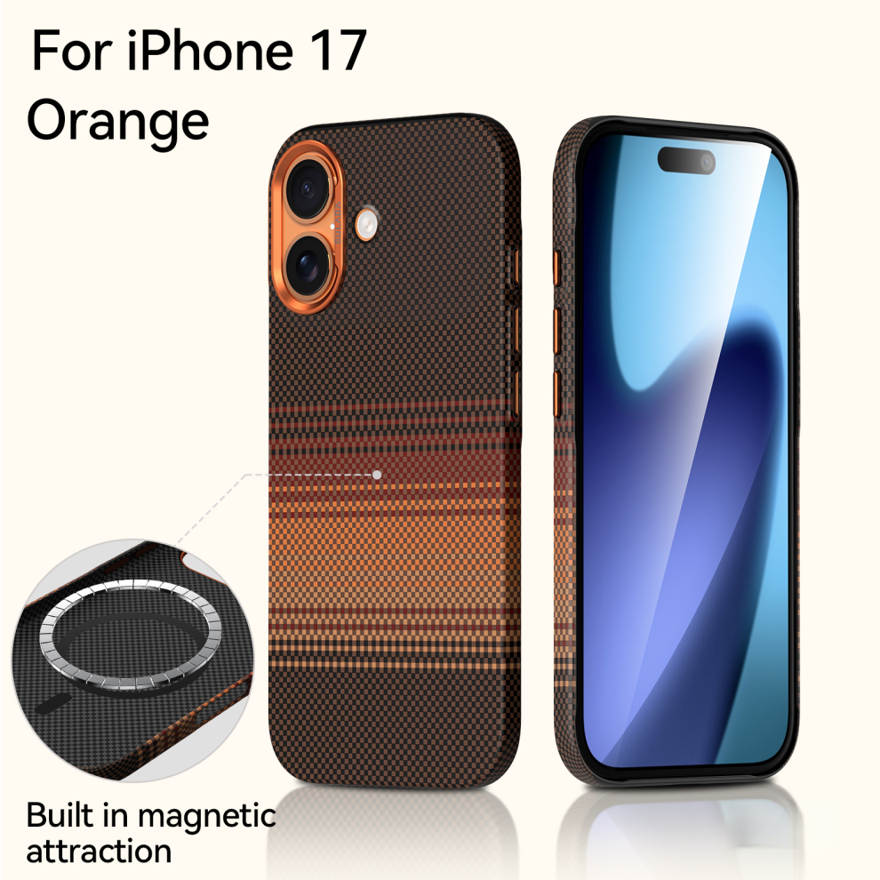 Textured Weave Case With Magsafe For Iphone 17 Â Orange 6925861118302