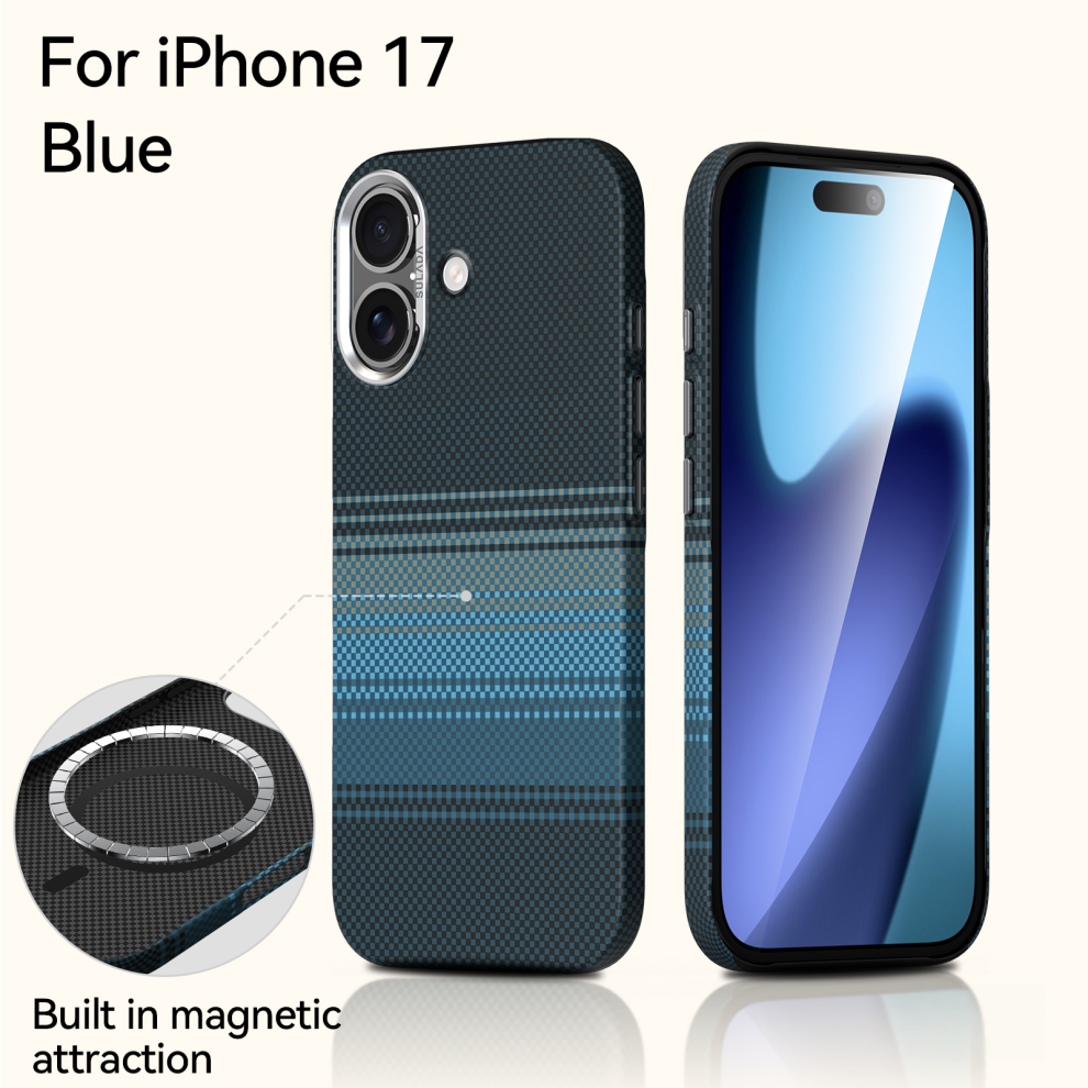 Textured Weave Case With Magsafe For Iphone 17 Â Blue 6925861118296