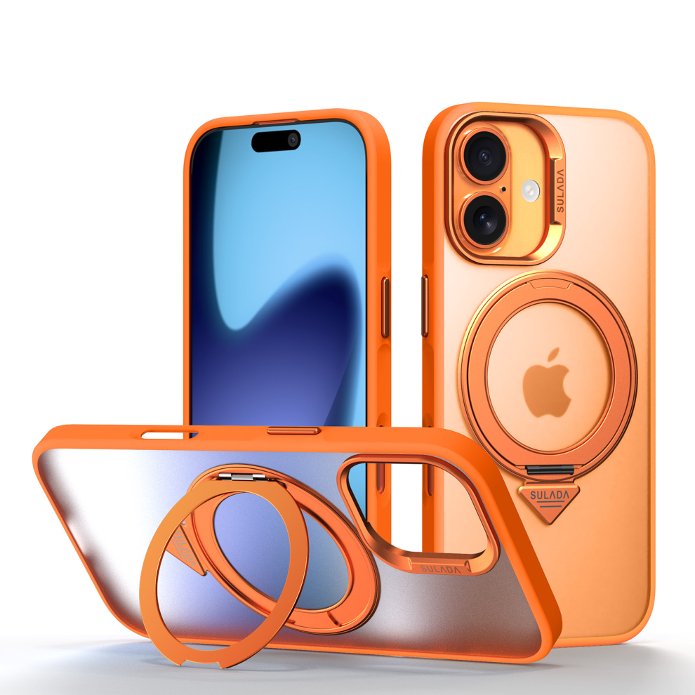 Rotating Kickstand Case With Magsafe For Iphone 17 Â Orange 6925861118838