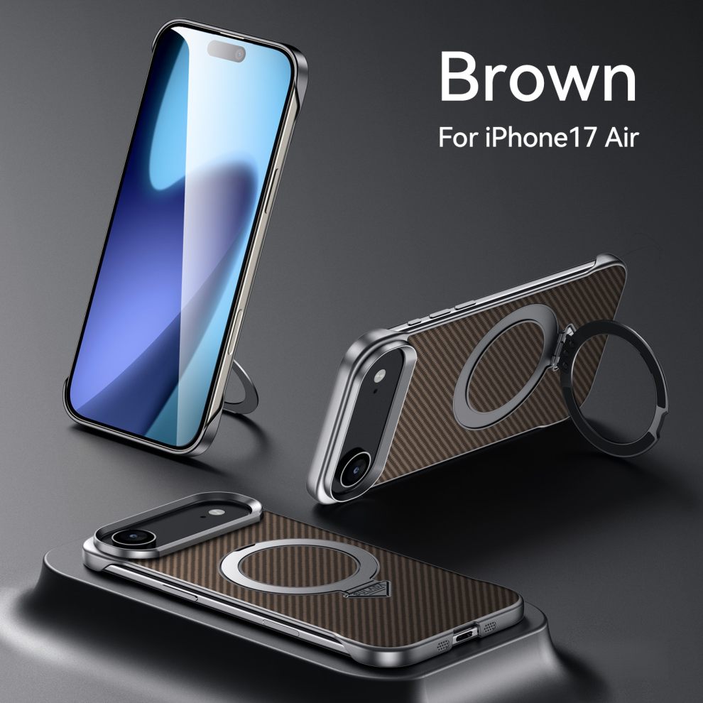 Kickstand Case With Magsafe For Iphone 17 Air Â Brown 6925861119491