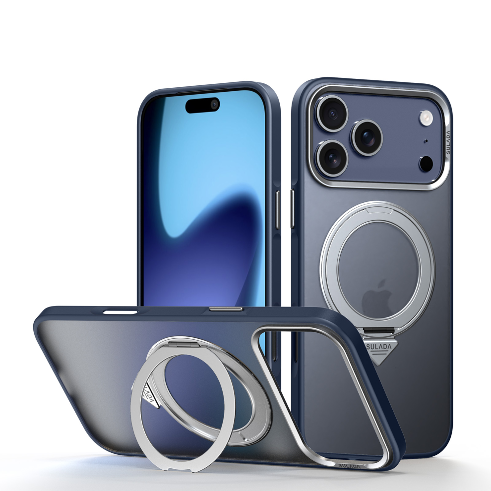 Rotating Kickstand Case With Magsafe For Iphone 17 Pro Â Blue 6925861118760