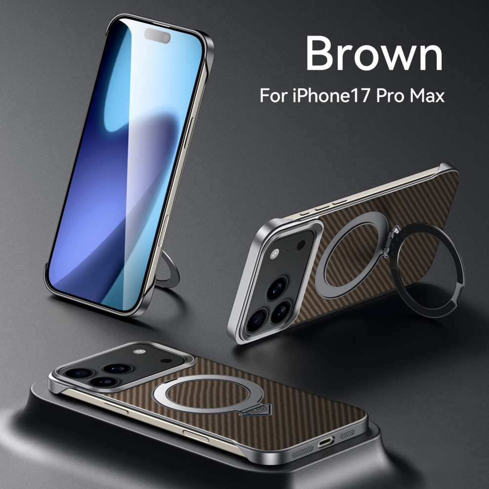 Kickstand Case With Magsafe For Iphone 17 Pro Max Â Brown 6925861119415
