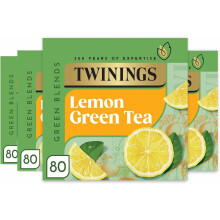 Twinings Green Tea with Lemon 320 Tea Bags (Multipack of 4 x 80 Bags)