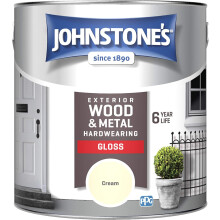 Johnstone's Exterior Hardwearing Gloss - Cream 2.5L
