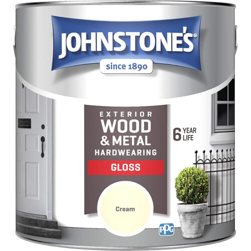 Johnstone's Johnstone's Exterior Hardwearing Gloss - Cream 2.5L