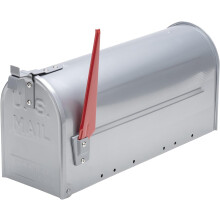 Sterling US Aluminium Mailbox - Silver