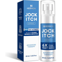 Hermon Jock Itch Spray for Men: Powerful Treatment for Jock Itch - Extra Strength Spray Liquid Provides Soothing - 2.02 Fl Oz (Pack of 1)