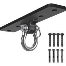 Dolibest Punching Bag Hanger, Boxing Ceiling Hook Punch Holder 4 Hole Swing Bracket Swivel for Hanging Heavy Bag Hammock Chair Wood/Concrete Wall B...