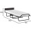 Jay-Be Visitor Contract Folding Bed with Performance e-Fibre Mattress and Automatic Folding Legs, Compact, Single, Black 3
