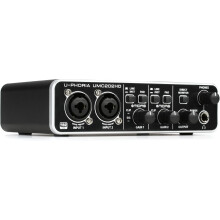Behringer UMC202HD Audiophile 2x2, 24-Bit/192 kHz USB Audio Interface with Midas Mic Preamplifiers | For Recording Microphones and Instruments