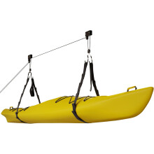 RAD Sportz Kayak Hoist Quality Garage Storage Canoe Lift with 125 lb Capacity Even Works as Ladder Lift Premium Quality,Black